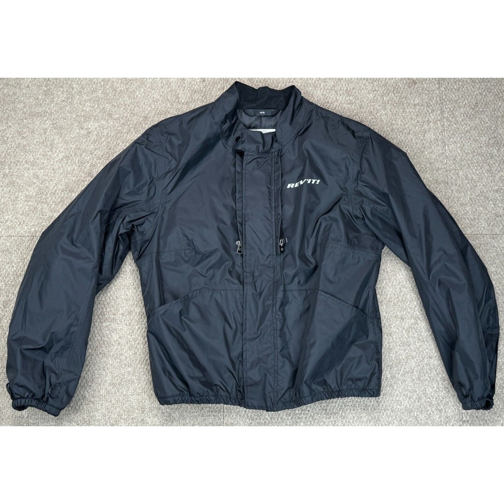 REV'IT Tornado Ladies Black Full Zip Windbreaker Motorcycle Jacket Size 42
